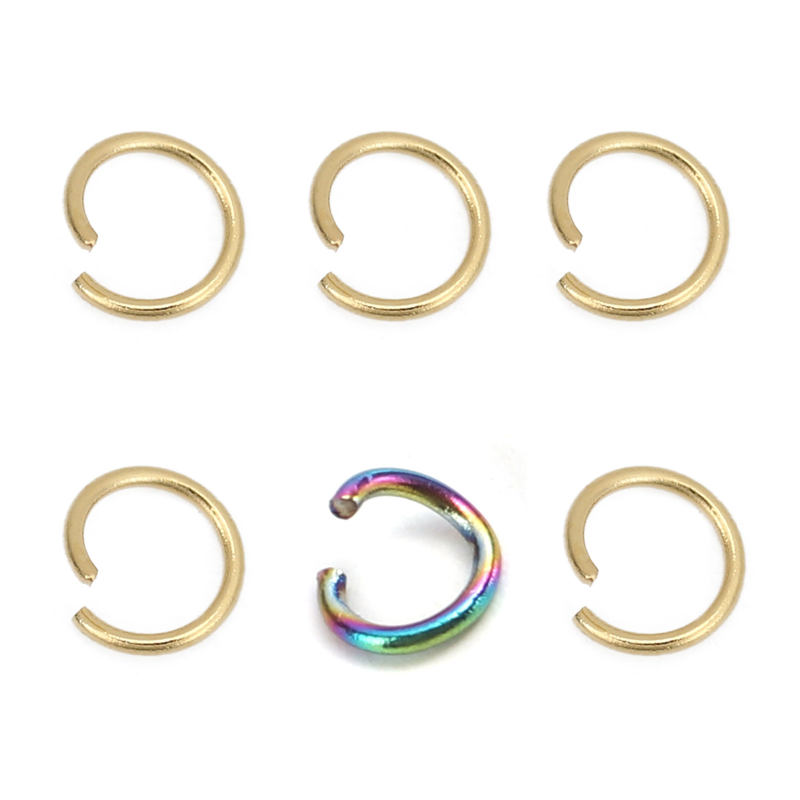 Picture of 304 Stainless Steel Open Jump Rings Findings