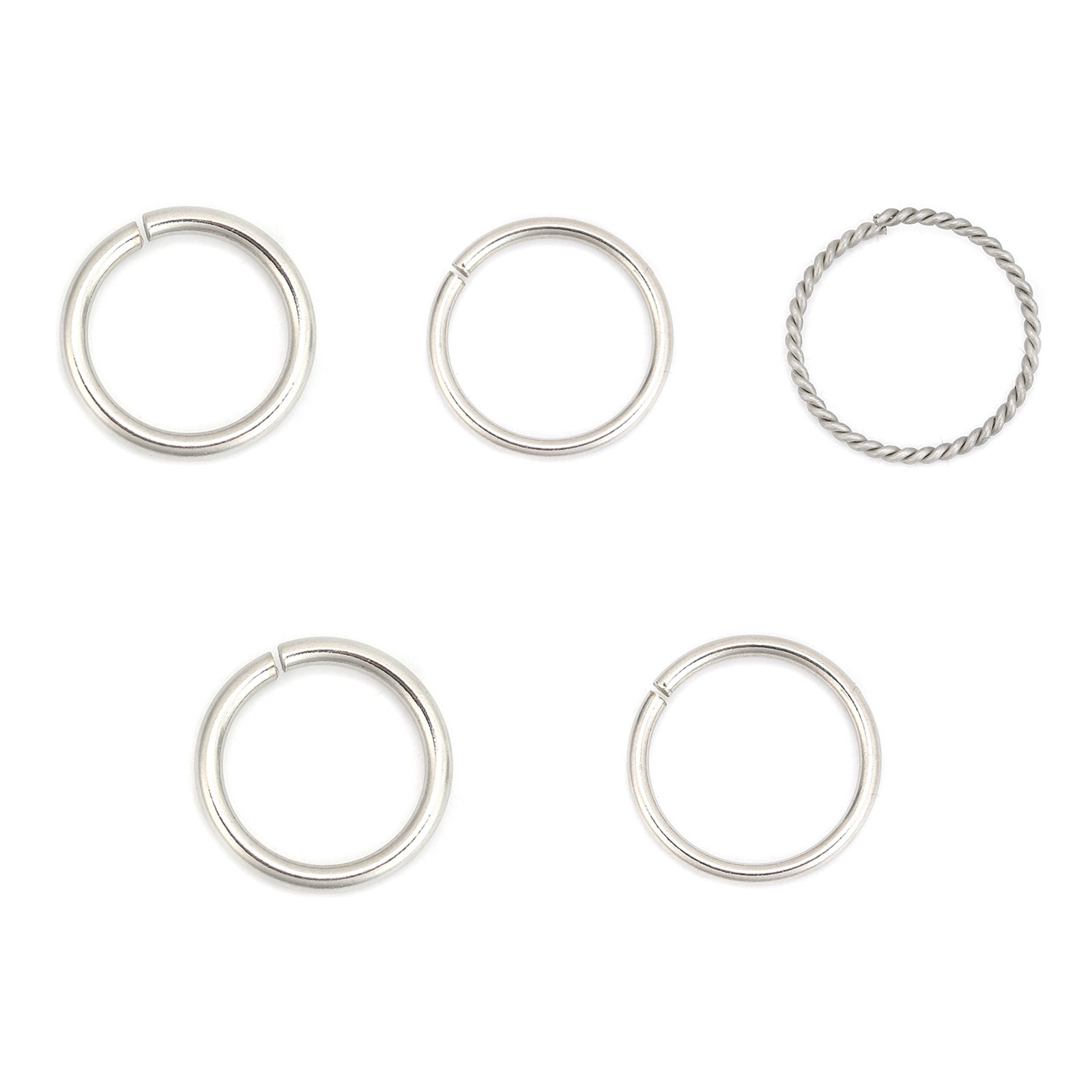 Picture of 304 Stainless Steel Open Jump Rings Findings