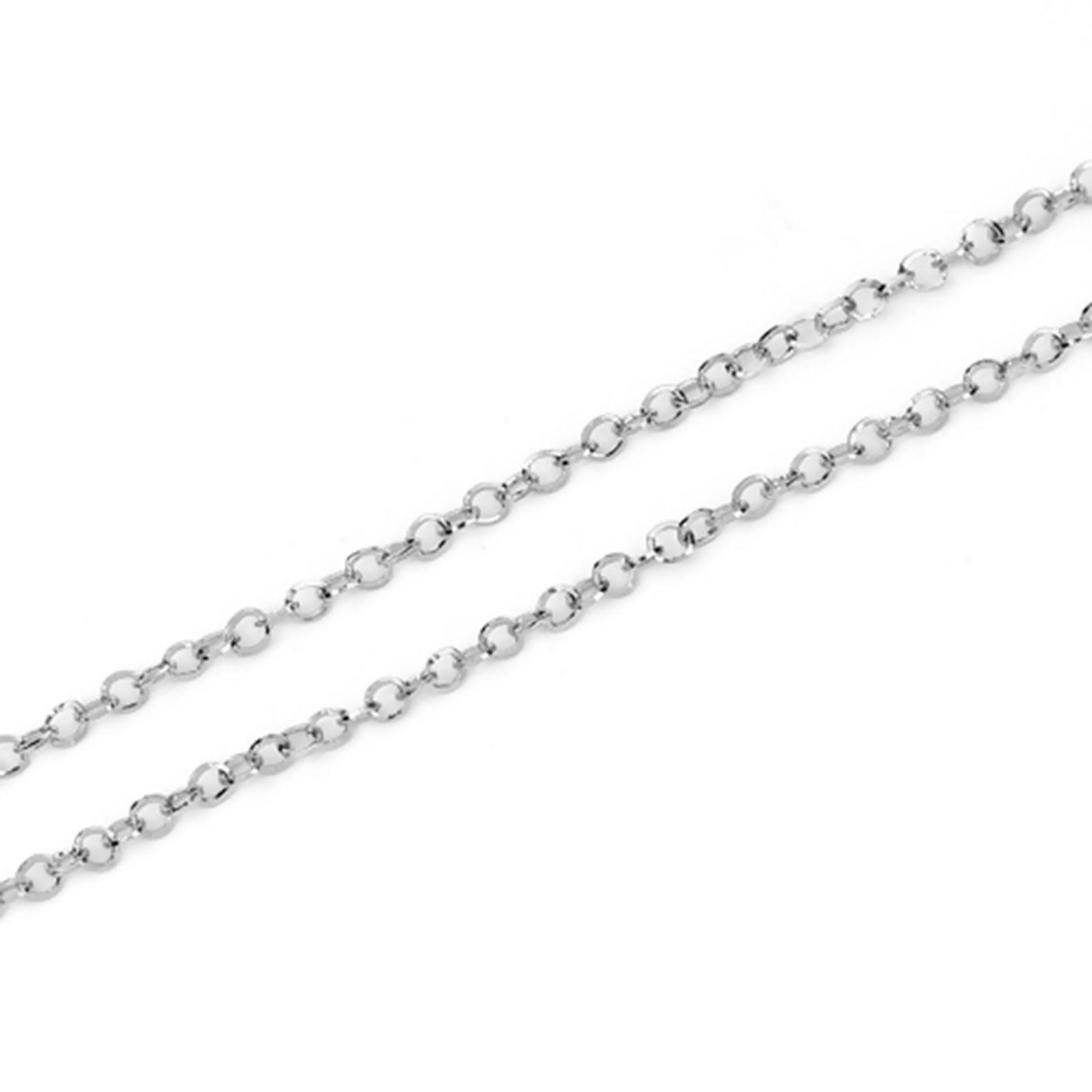 Picture of 304 Stainless Steel Soldered Rolo Chain Silver Tone 4mm( 1/8"), 5 M