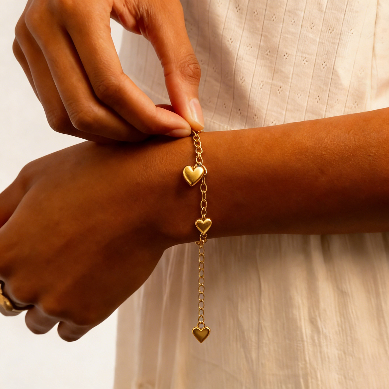 Picture of Wholesale 304 Stainless Steel Anklet, Gold Plated Vacuum Plating, Women's Stylish Ins Style Gift Jewelry Supply