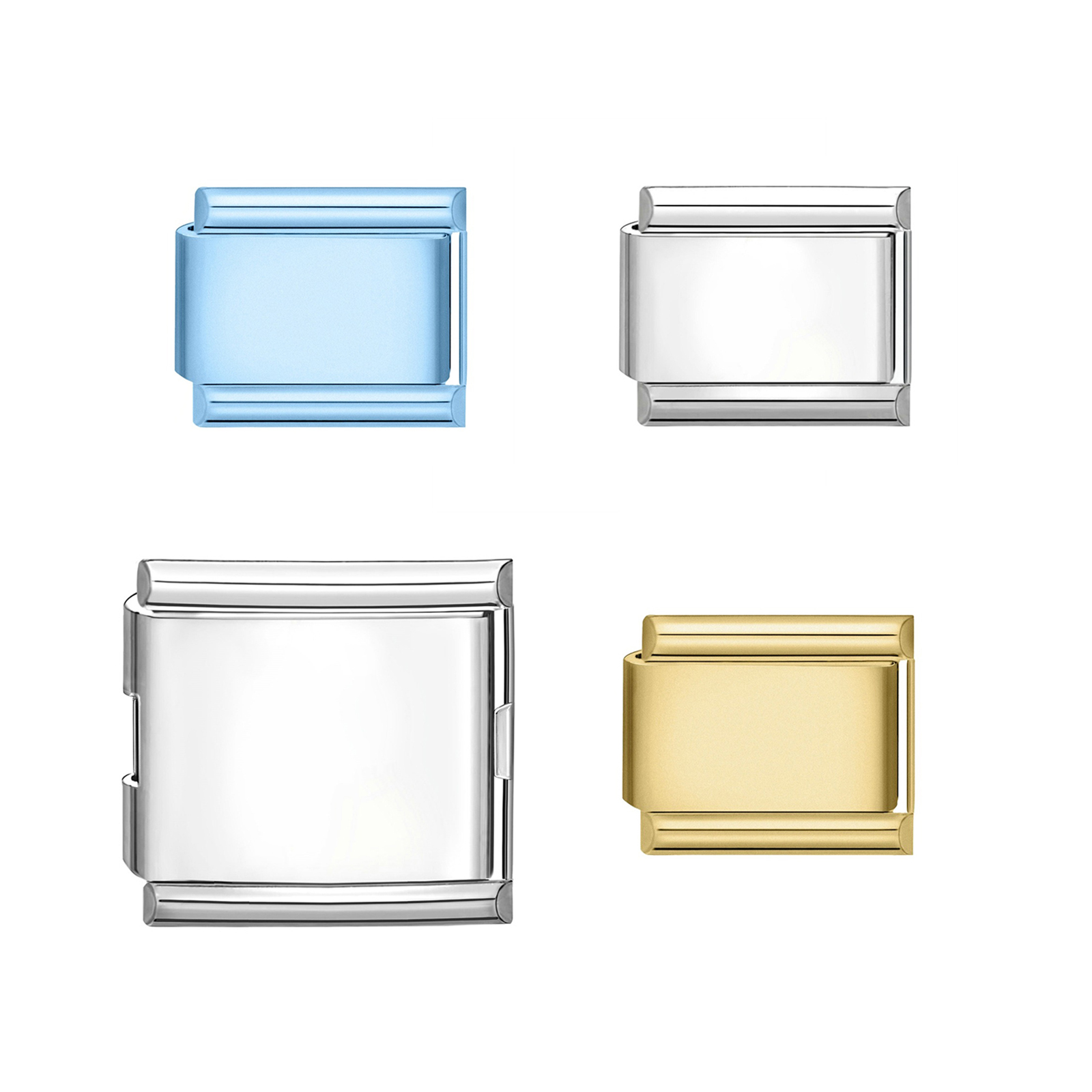 Bild von 304 Edelstahl Charm-Armband mit italienischen Gliedern zur Herstellung von DIY-Schmuck