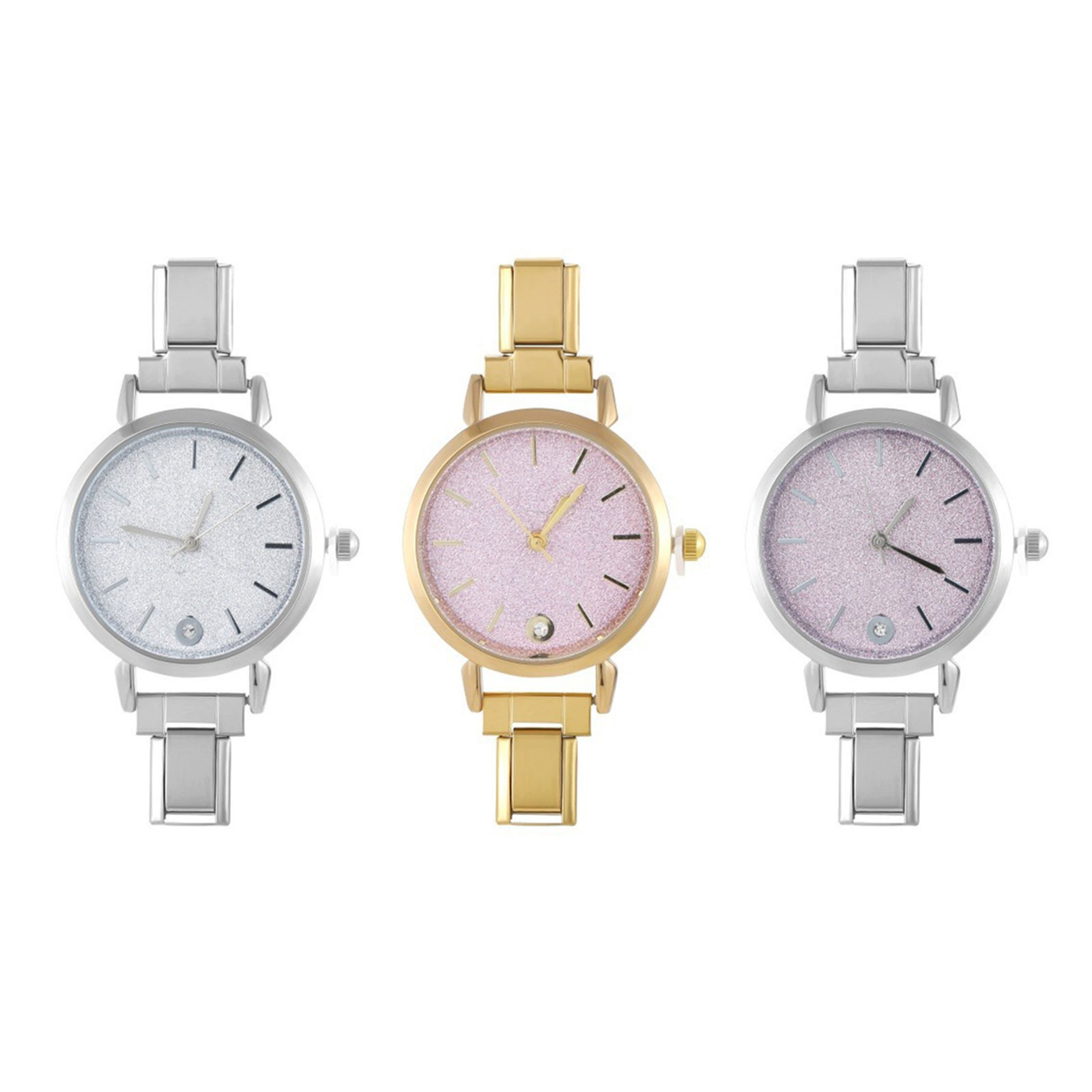 Picture of 304 Stainless Steel Stylish & Casual Italian Charm Links Watch Face For DIY Jewelry Making Round 5.7cm x 3cm