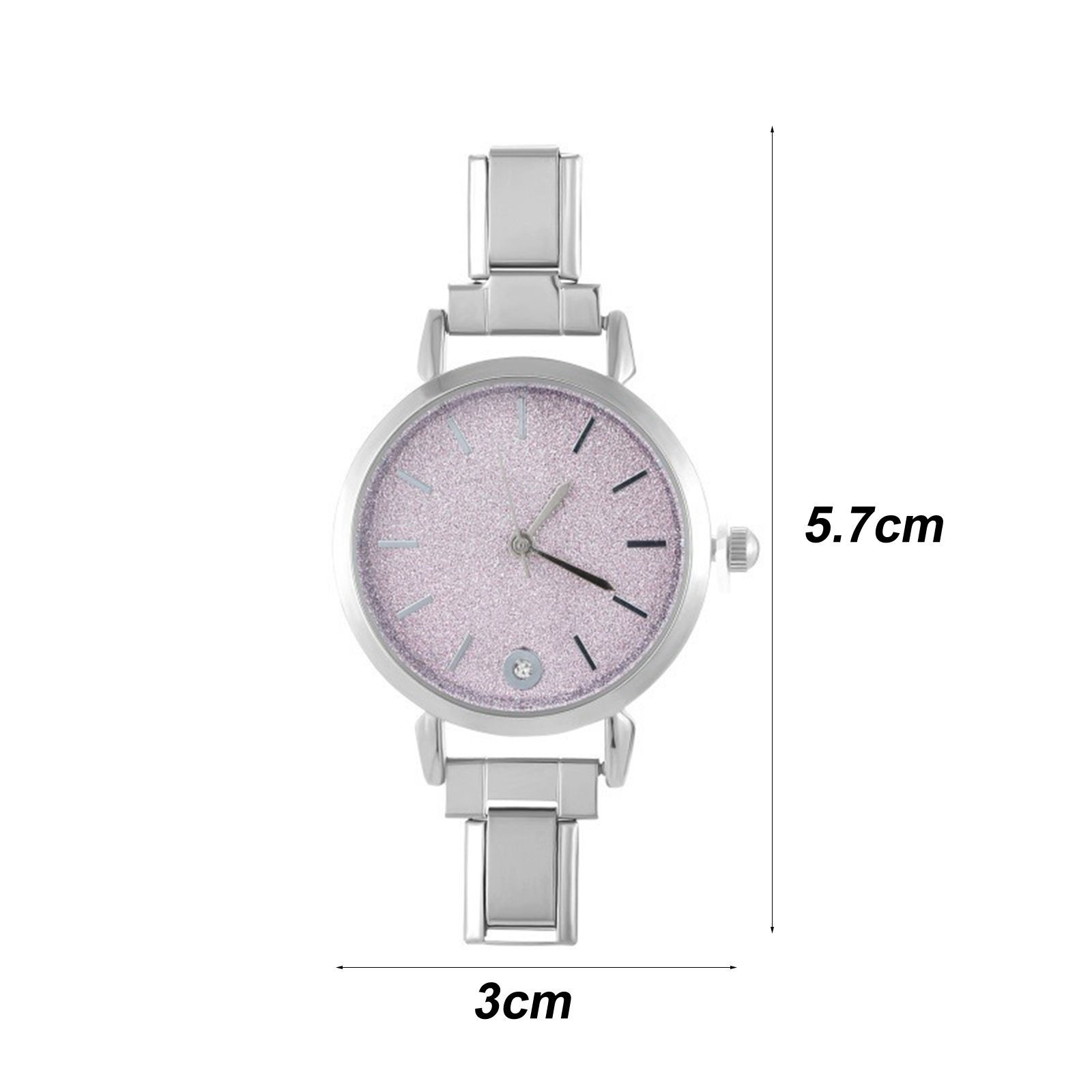 Picture of 304 Stainless Steel Stylish & Casual Italian Charm Links Watch Face For DIY Jewelry Making Round 5.7cm x 3cm
