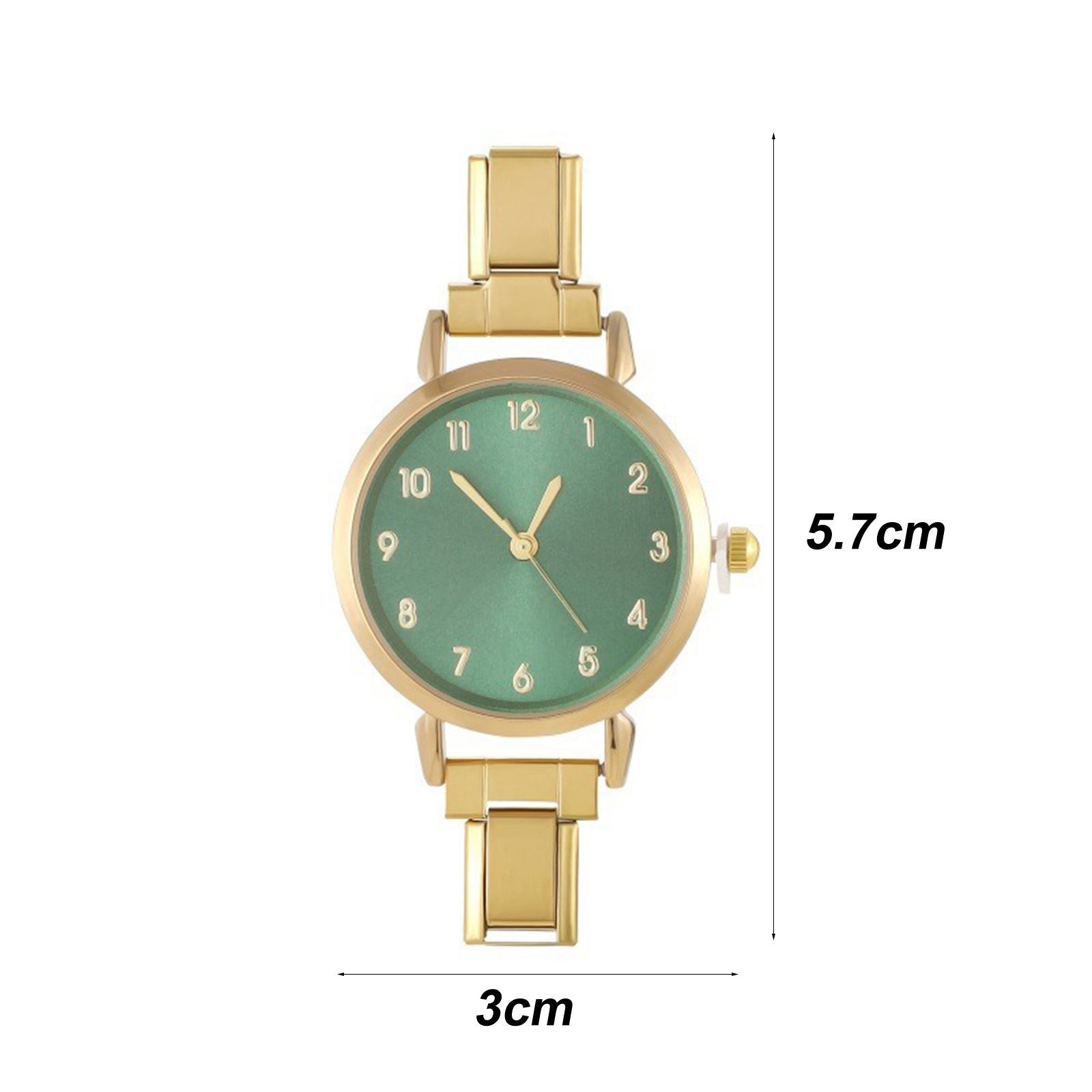 Imagen de 1 Unidad 304 Acero Inoxidable Elegante & Casual Cara de Reloj con Enlaces de Encanto Italiano para Hacer Joyas DIY Ronda 5.7cm x 3cm