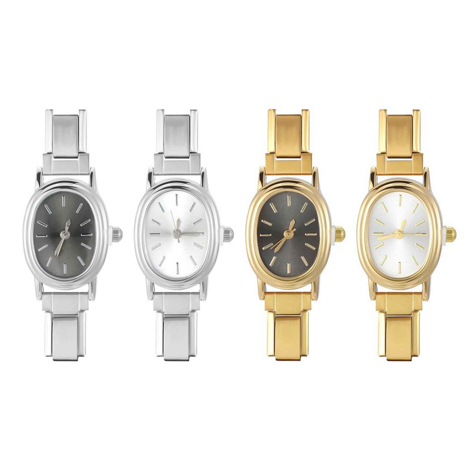 Изображение 1 ШТ 304 Нержавеющая Сталь Стильный & Стильный и повседневный Лицо часов с итальянскими чармами для изготовления украшений своими руками Овальные 5.7см x 2см