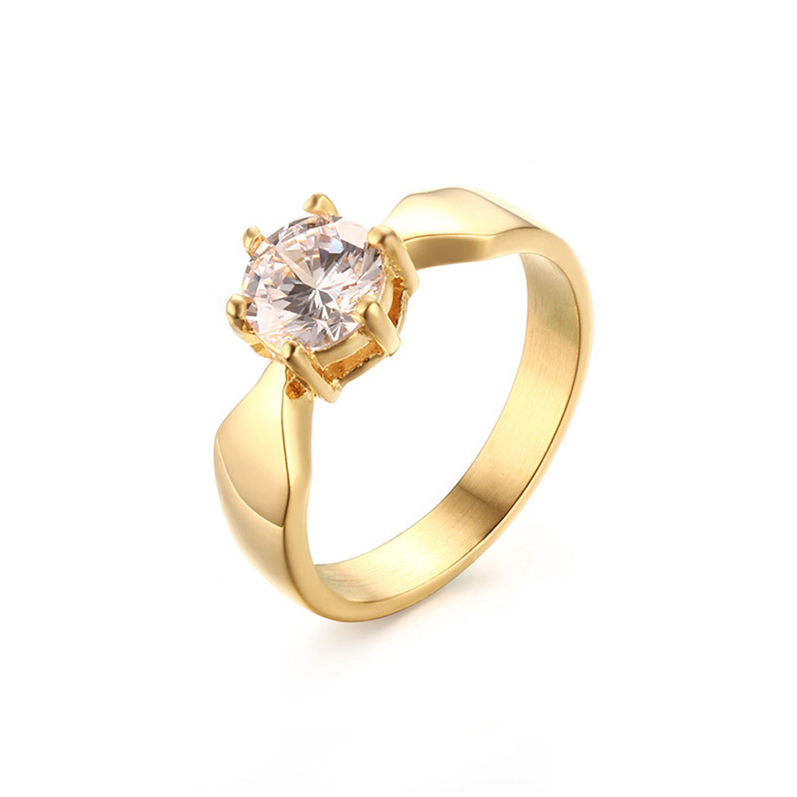 Minimalist Devil's Eye 18K Gold Plated 304 Stainless Steel Glass Brace