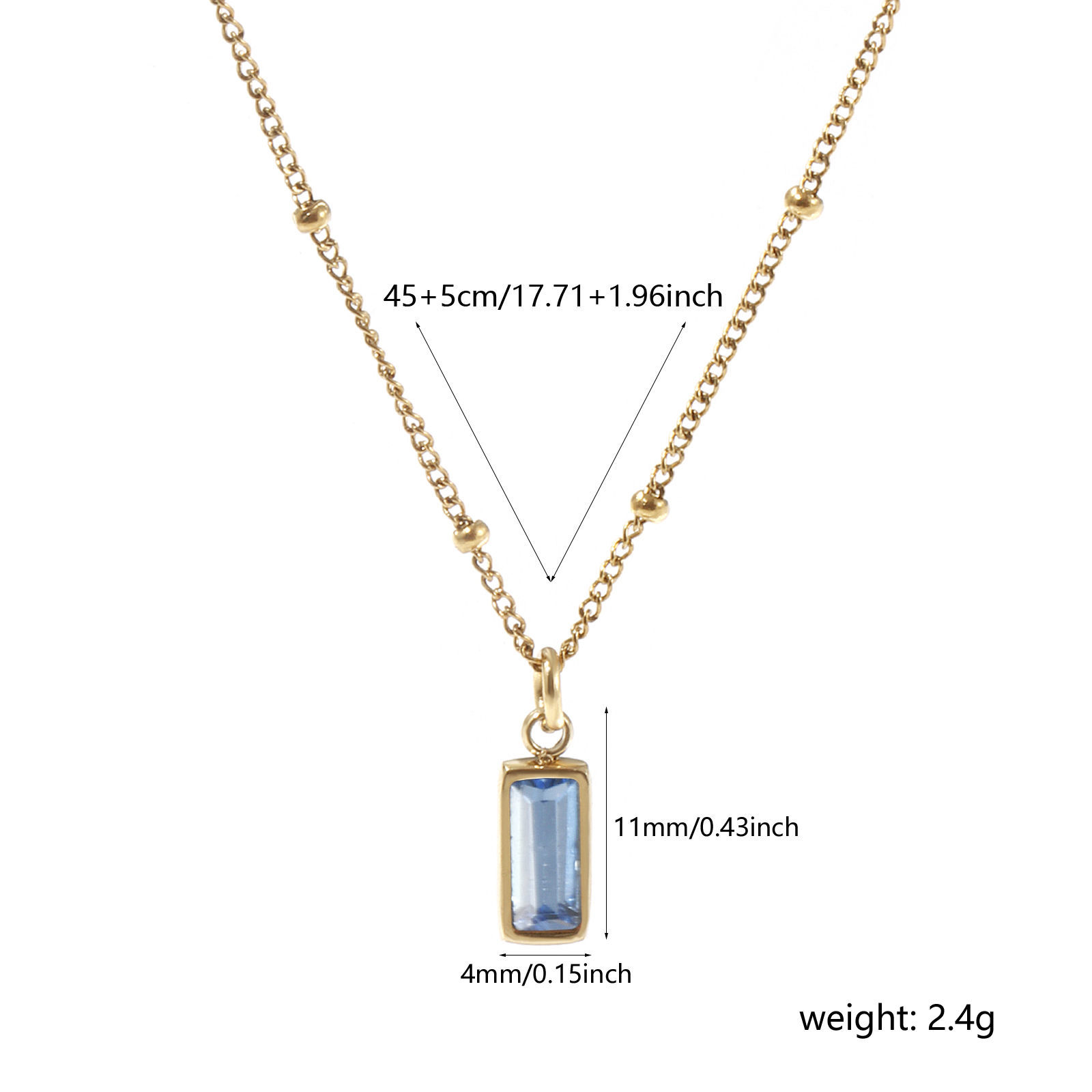 Picture of 1 Piece Eco-friendly PVD Vacuum Plating Minimalist 18K Gold Plated 304 Stainless Steel Paperclip Link Chain Necklace Unisex 60cm(23.6") long, Chain Size: 3mm