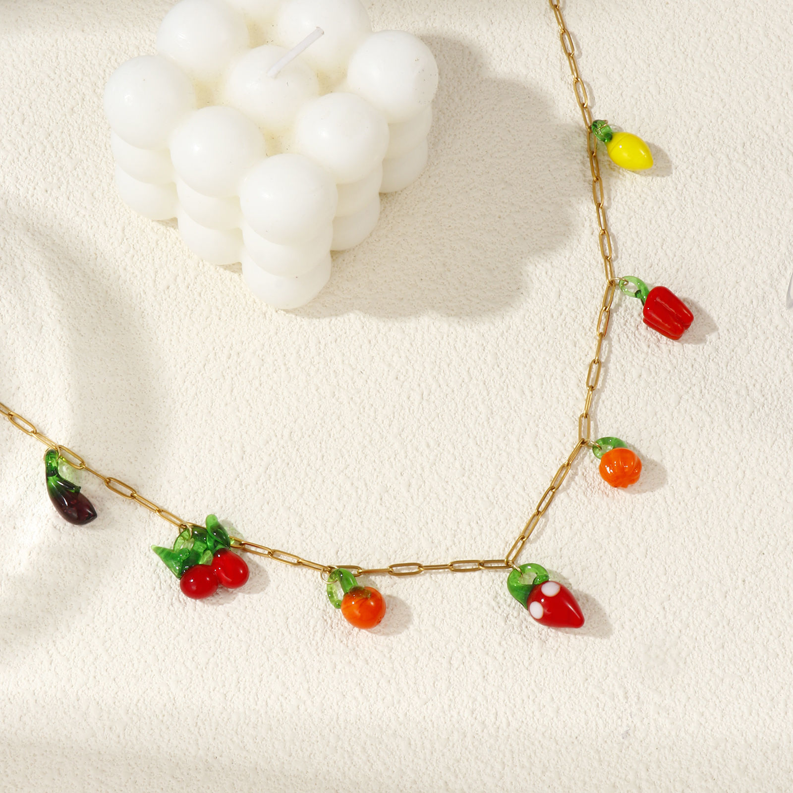 Изображение 18K позолоченный Цепочка зажимов Ожерелье с подвеской, 304 Нержавеющая Сталь И Полива 60см, Для женщин, Трехмерный, Изысканный подарок, Экологичное вакуумное PVD-покрытие, 1 ШТ