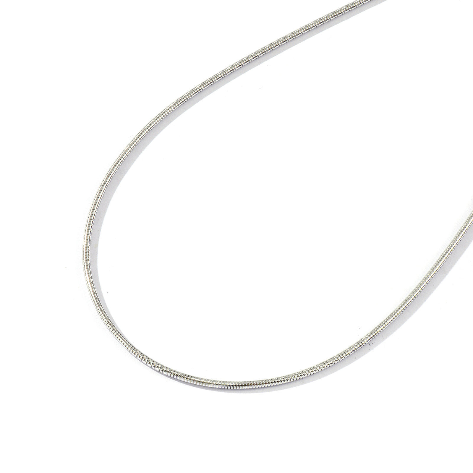 Bild von 1 Stück Silberfarbe Schlangenkette Choker Halskette, 304 Edelstahl 40cm + 5cm, Kettengröße: 1.5mm, Für Frauen, Minimalistisch Exquisit Geschenk, Umweltfreundlich