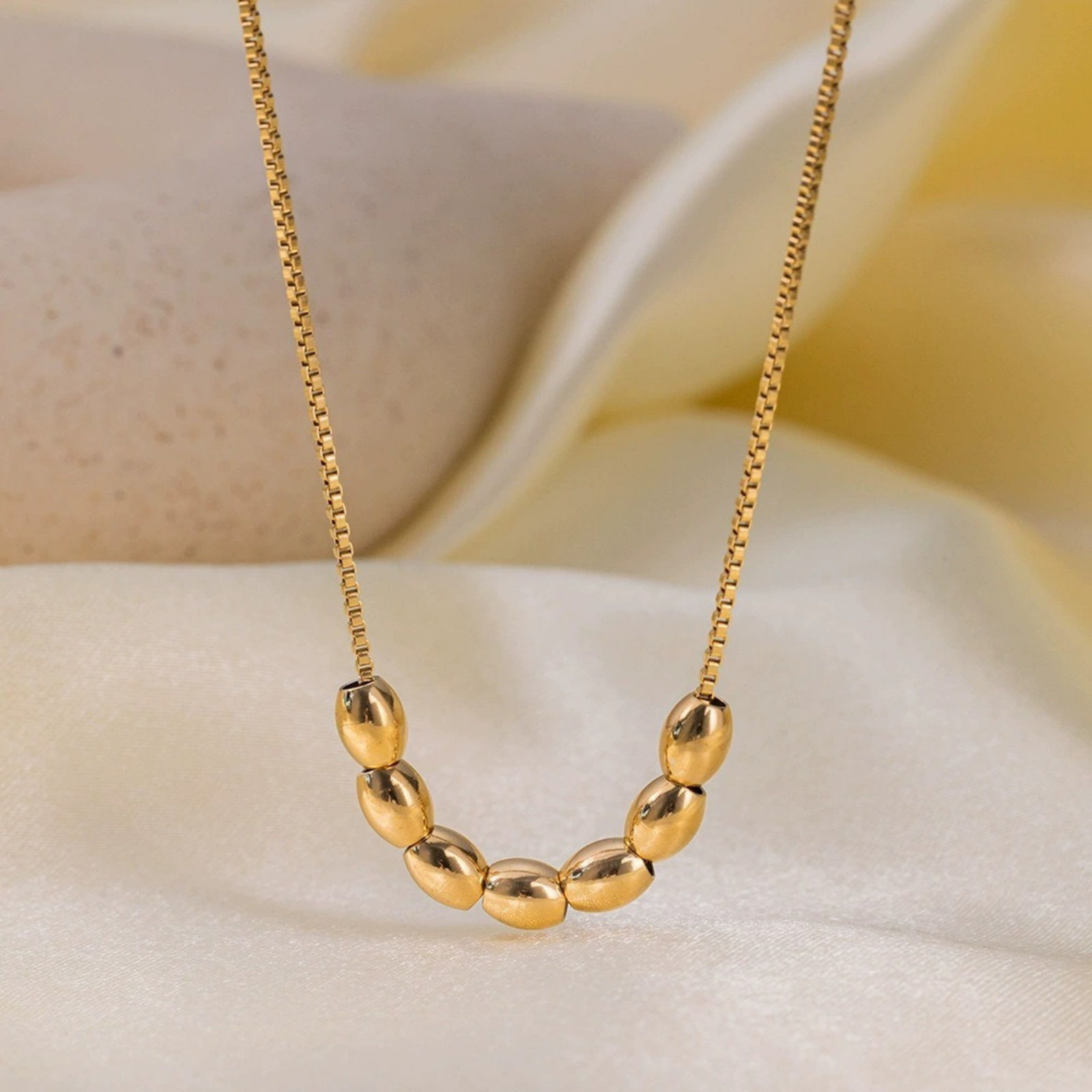 Picture of Wholesale Pendant Charm Necklace, 18K Gold Plated 304 Stainless Steel Box Chain, Women's Eco-friendly PVD Vacuum Plating Stylish Simple & Casual Gift Jewelry For Retailer, 40cm(15.7") + 5cm(2") long, 1 Piece