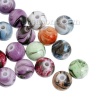 Picture of Acrylic Bubblegum Beads Round At Random About 8mm Dia, Hole: Approx 1.8mm, 200 PCs