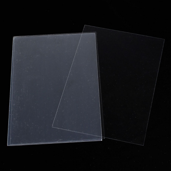 Immagine di Shrink Plastica Rettangolo Bianco 29cm x 20cm, 3 Fogli