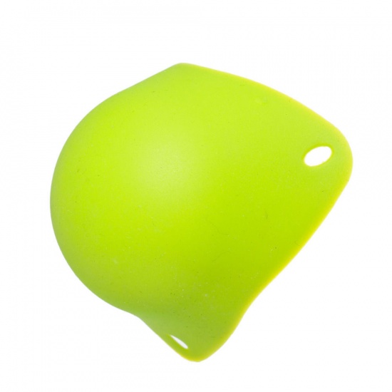 Immagine di Silicone Kitchen Tools Fried Egg Shaper Green 11cm(4 3/8") x 9.5cm(3 6/8"), 1 Piece