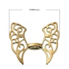 Picture of Zinc Based Alloy Spacer Beads Butterfly Animal Gold Plated Wing 30mm x 22mm, Hole: Approx 2.3mm, 3 PCs