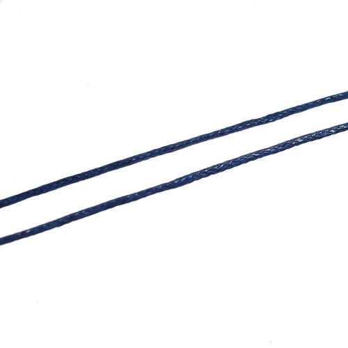 Bild von Baumwoll-Schmuckwachsschnur Dunkelblau 1 mm, 1 Rolle (ca. 70 m/Rolle)