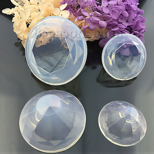 Immagine di Silicone Muffa della Resina per Gioielli Rendendo Diamante Bianco 4.9cm Dia, 1 Pz