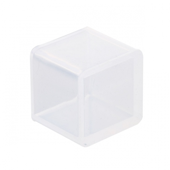 Immagine di Silicone Muffa della Resina per Gioielli Rendendo Quadrato Bianco 4.1cm x 4.1cm, 1 Pz