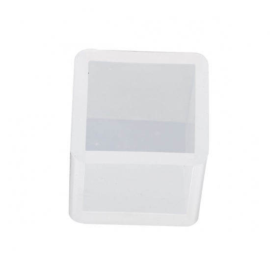 Immagine di Silicone Muffa della Resina per Gioielli Rendendo Quadrato Bianco 25mm x 25mm, 1 Pz