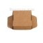 Image de Papier Emballage Cadeau Carré Brun 16cm x 13.3cm , Taille pliée: 5cmx5cmx2cm, 20 Pcs
