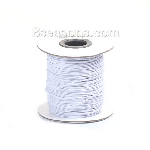 Picture of Polyamide Nylon Jewelry Thread Cord For Buddha/Mala/Prayer Beads White 0.8mm, 1 Roll