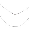Bild von 304 Edelstahl Schlangenkette Kette Halskette Silberfarbe 46cm lang, Kettengröße: 1.1mm, 1 Strang