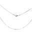 Immagine di 304 Acciaio Inossidabile Catena di Serpente Collana Tono Argento 46cm Lunghezza, Dimensione della Catena 1.1mm, 1 Pz