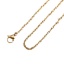 Imagen de 1 Unidad Enchapado al Vacío 304 Acero Inoxidable Cadena Trenzada Collares Chapado en Oro 50.5cm longitud, Cadena: 1.5mm