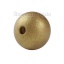 Picture of Natural Hinoki Wood Spacer Beads Round Golden Painting About 20mm Dia, Hole: Approx 3.5mm, 50 PCs