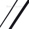Picture of Rubber Environmental Jewelry Cord Rope Black 4mm( 1/8"), 2 Rolls (Approx 5 M/Roll)