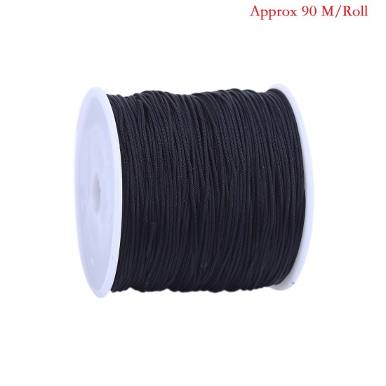 Picture of Polyamide Nylon Jewelry Thread Cord For Buddha/Mala/Prayer Beads Red 1mm, 1 Roll (Approx 90 M/Roll)