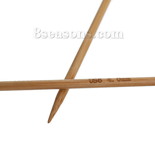 Picture of (US6 4.0mm) Bamboo Circular Circular Knitting Needles Natural 79cm(31 1/8") long, 1 Set