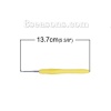Picture of 2.5mm TPR Aluminum Crochet Hooks Yellow 13.7cm(5 3/8") long, 3 PCs