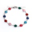 Picture of 304 Stainless Steel Bracelets Silver Tone Round Enamel Glitter 21cm(8 2/8") long, 1 Piece