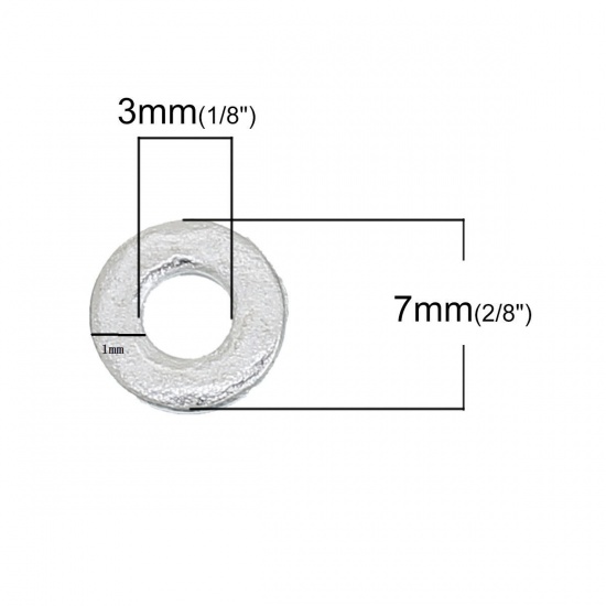 Immagine di 1.3mm Lega di Zinco Chiuso Stile Anello di Salto Tondo Oro Antico 9.5mm Dia, 200 Pz