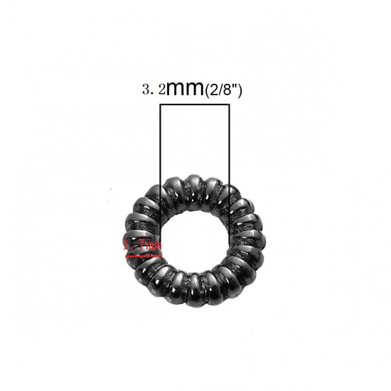 Immagine di 1.3mm Lega di Zinco Chiuso Stile Anello di Salto Tondo Oro Antico 9.5mm Dia, 200 Pz