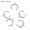 Imagen de Latón Bohemia Colgantes Charms Doble Cuerno Chapado en Oro Luna 17mm x 15mm, 2 Unidades
