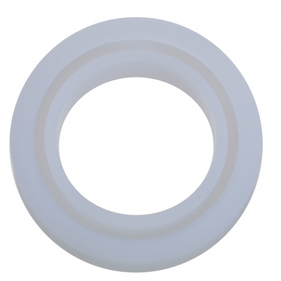 Image de Moule en Silicone Bracelet Blanc 8.5cm Dia., 1 Pièce