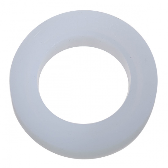 Picture of Silicone Resin Mold Bracelet White 8.5cm(3 3/8") Dia., 1 Piece
