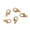 Picture of Zinc Based Alloy Lobster Clasp Findings 14K Gold Color 12mm x 7mm, 10 PCs