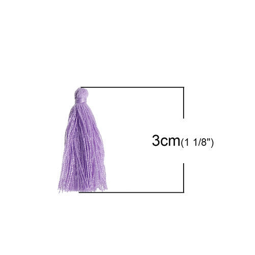 Picture of Polyester Tassel Purple 30mm(1 1/8"), 5 PCs