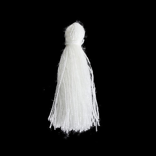 Picture of Polyester Tassel White 30mm(1 1/8"), 5 PCs