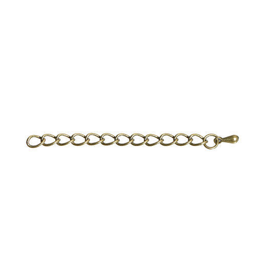 Bild von Messing Verlängerungskette für Halskette oder Armband Bronzefarbe 6.2cm lang 20 Strange                                                                                                                                                                       