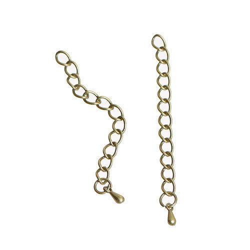 Image de Chaînes d'Extension pour Collier Bracelet en Laiton Bronze Antique 6.2cm long, 20 Pièces                                                                                                                                                                      