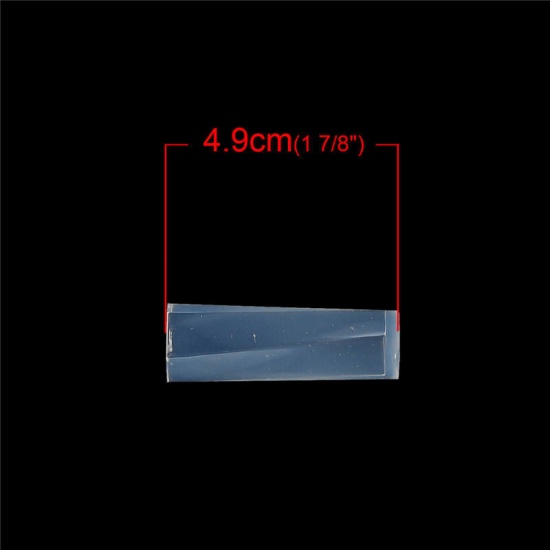 Immagine di Silicone Muffa della Resina per Gioielli Rendendo Bianco 49mm x 19mm, 1 Pz