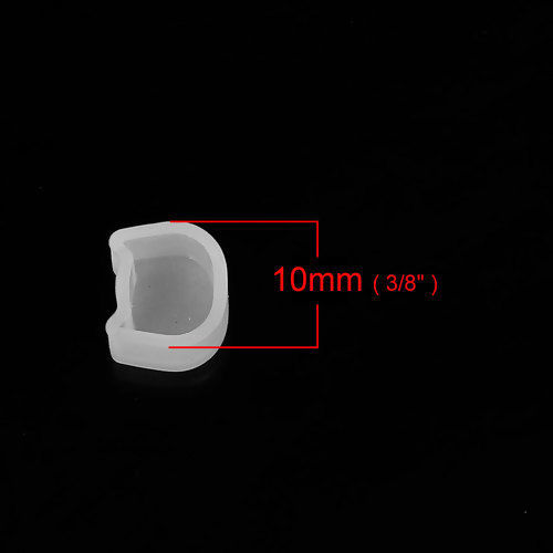 Immagine di Silicone Muffa della Resina per Gioielli Rendendo Gatto Bianco 10mm x 9mm, 5 Pz