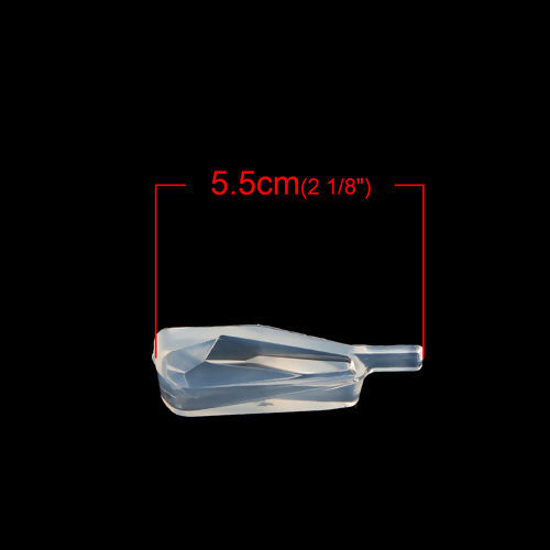 Immagine di Silicone Muffa della Resina per Gioielli Rendendo Irregolare Bianco 55mm x 14mm, 1 Pz