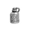 Picture of Zinc Based Alloy 3D Charms Kettle Antique Silver Color Message " XXX Moon Shine " 16mm( 5/8") x 9mm( 3/8"), 5 PCs