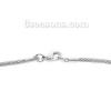 Picture of 304 Stainless Steel Lantern Chain Necklace Silver Tone 45cm(17 6/8") long, Chain Size: 1.9mm, 1 Piece