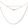 Picture of 304 Stainless Steel Necklace Gold Plated 46cm(18 1/8") long, Chain Size: 1.7mm, 1 Piece