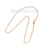 Picture of 304 Stainless Steel Necklace Gold Plated 46cm(18 1/8") long, Chain Size: 1.7mm, 1 Piece